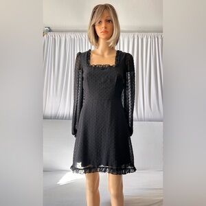 Missguided Elegant Black Long Sleeve Dress